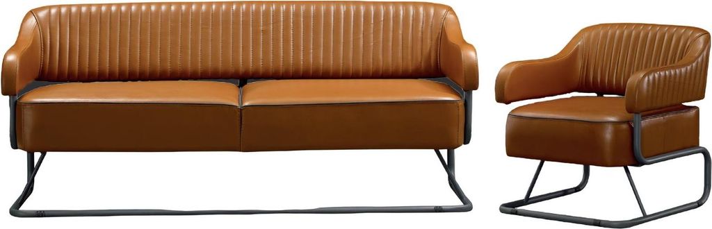 Sofagarnitur 3+1 Sitzer Sessel Set Design Polster Couchen Leder Relax Moderne