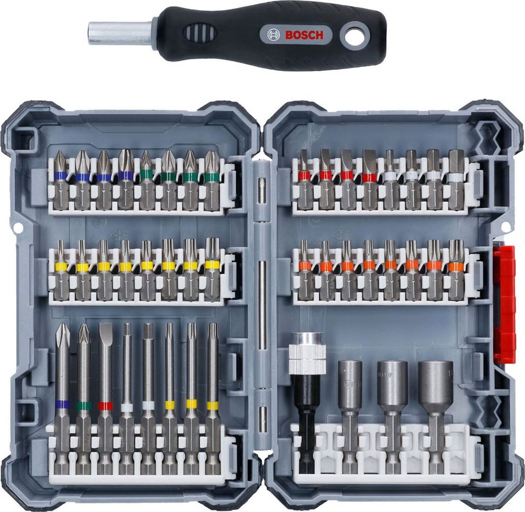 Bosch Bit Set Schrauberbit Set Pick And Click 45teilig Produktbild 