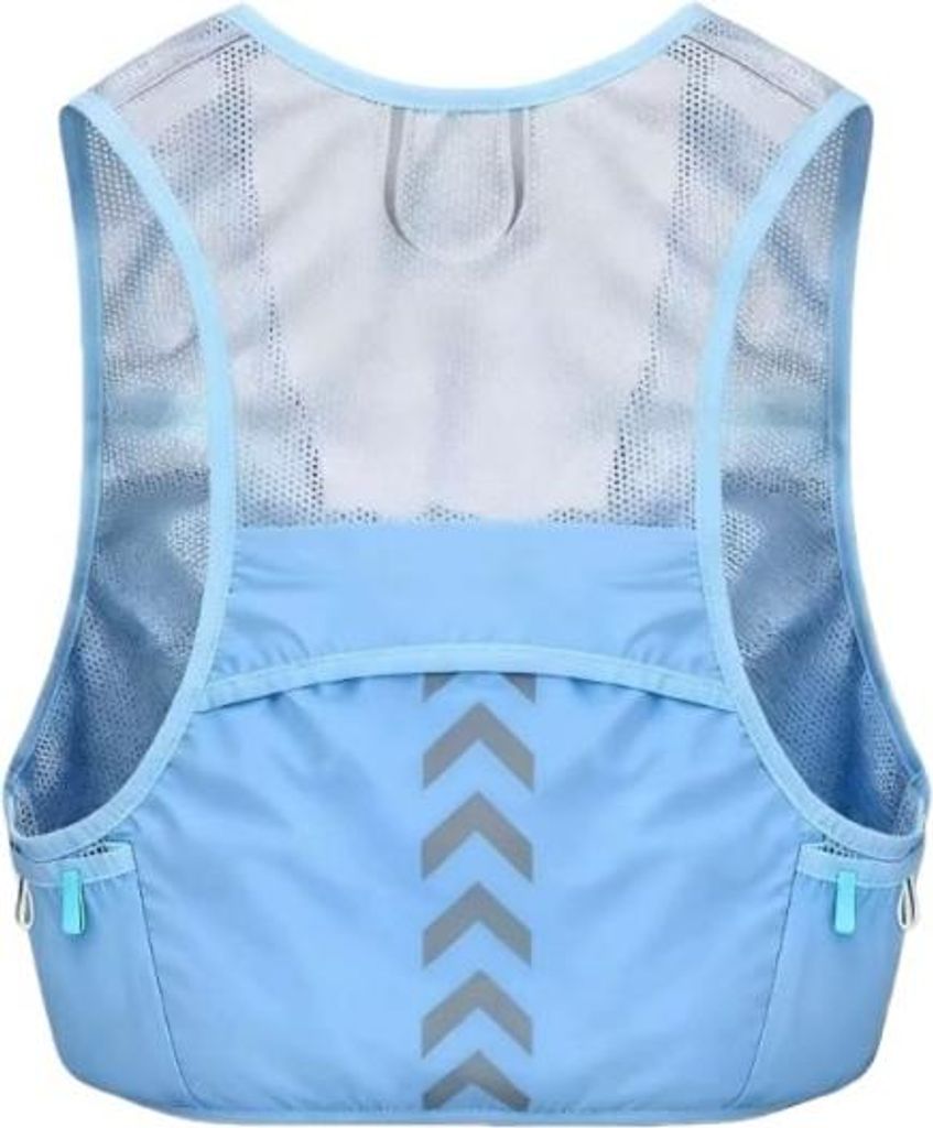 INF Marathon Trail Running Trinkweste Rucksack - Leicht, Reflektierend, Wasserabweisend Blau