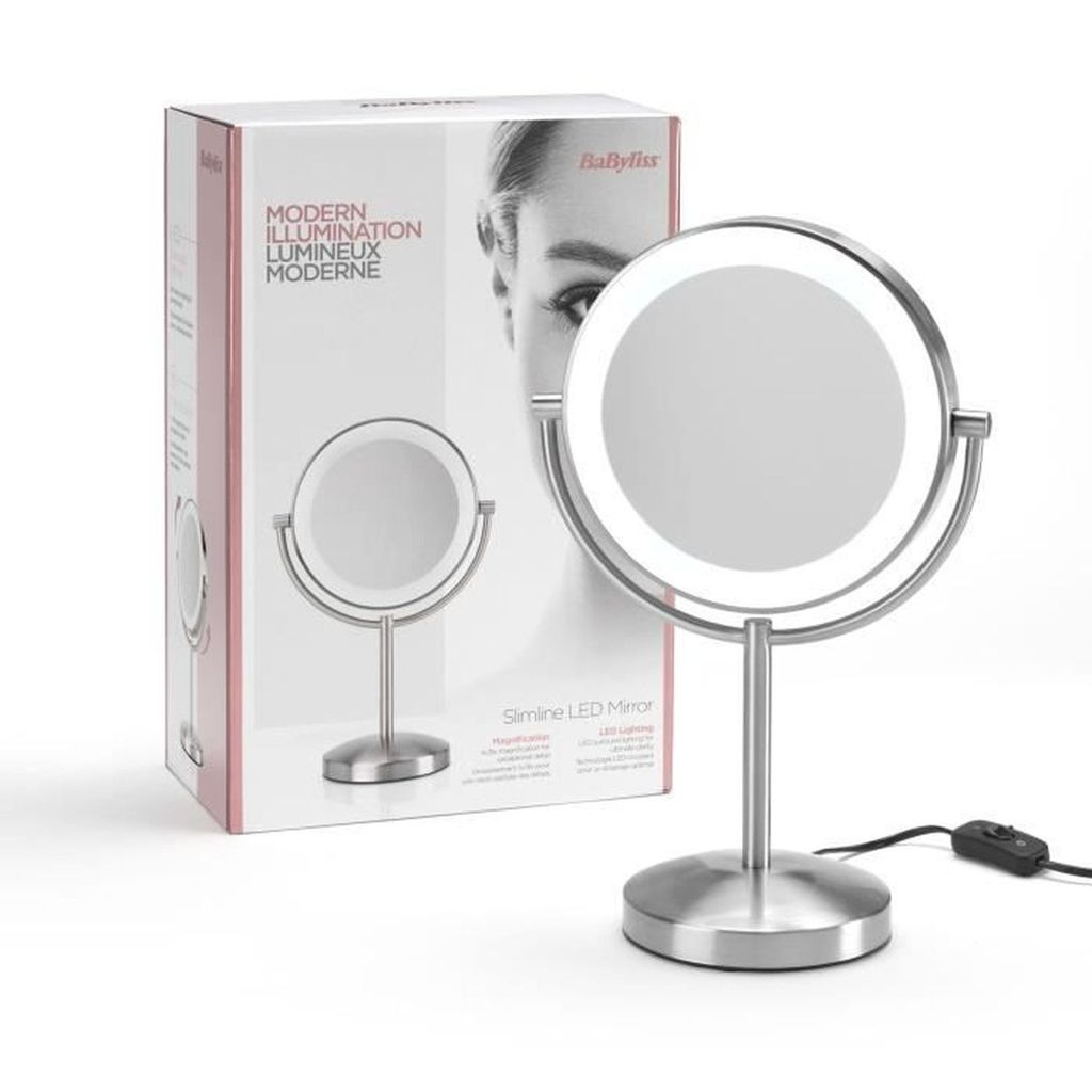 Babyliss Ultra Slim Line Led Mirror - doppelseitiger Produktbild 