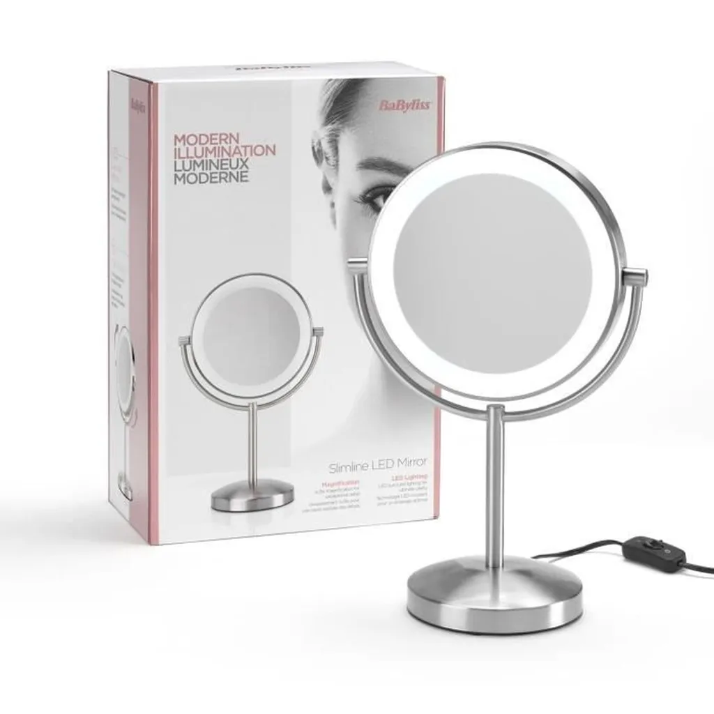 Miroir de Maquillage LED Babyliss Idéal pour une Routine Beauté Quotidienne