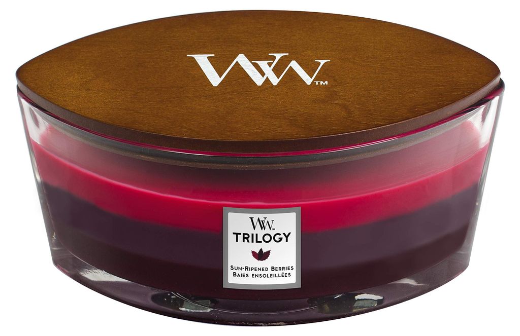 WoodWick Sun Ripened Berries, Elipsa, Rood, Rode bes, Productafbeelding 