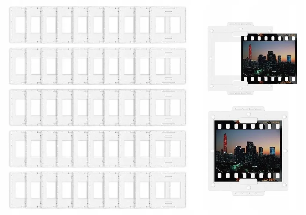Cadre de Montage pour Diapositives et Négatifs 24x36 mm en ABS - 50 unités