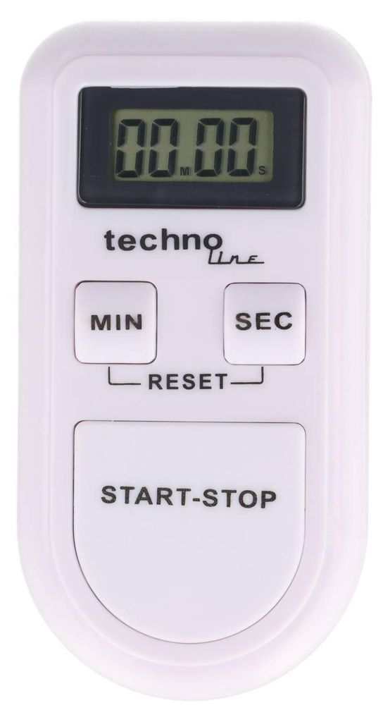 Technoline Timer KT100, weiss, Weiß, Digital, LCD, Tasten, Produktbild 