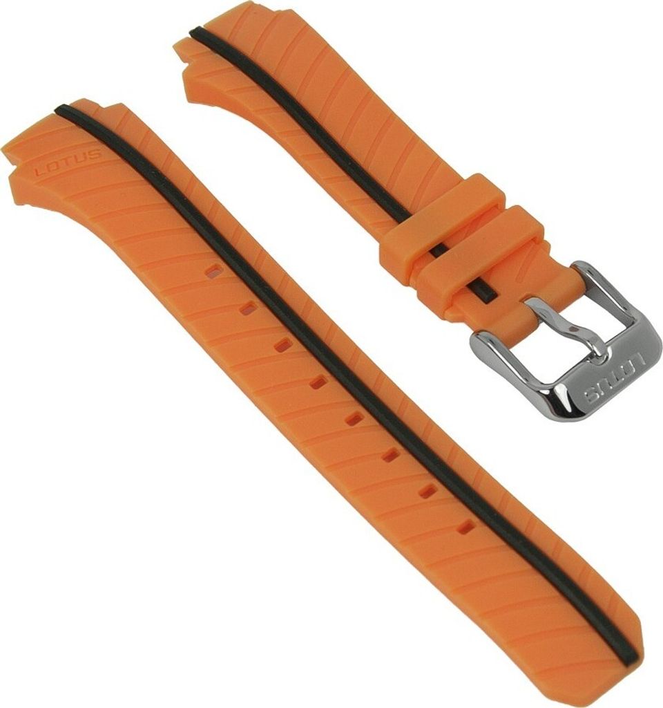 Lotus | Kunststoffband für Damen orange/schwarz L18106/B