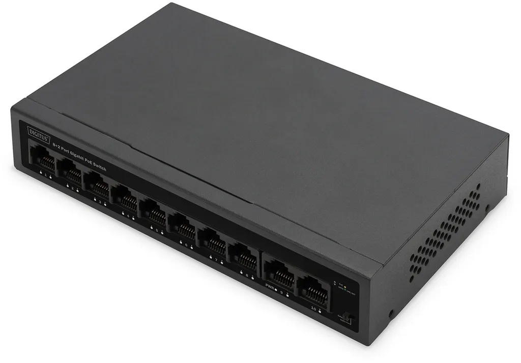 Supprimez les Adaptateurs Secteur avec le Switch 8 Ports PoE+ Digitus