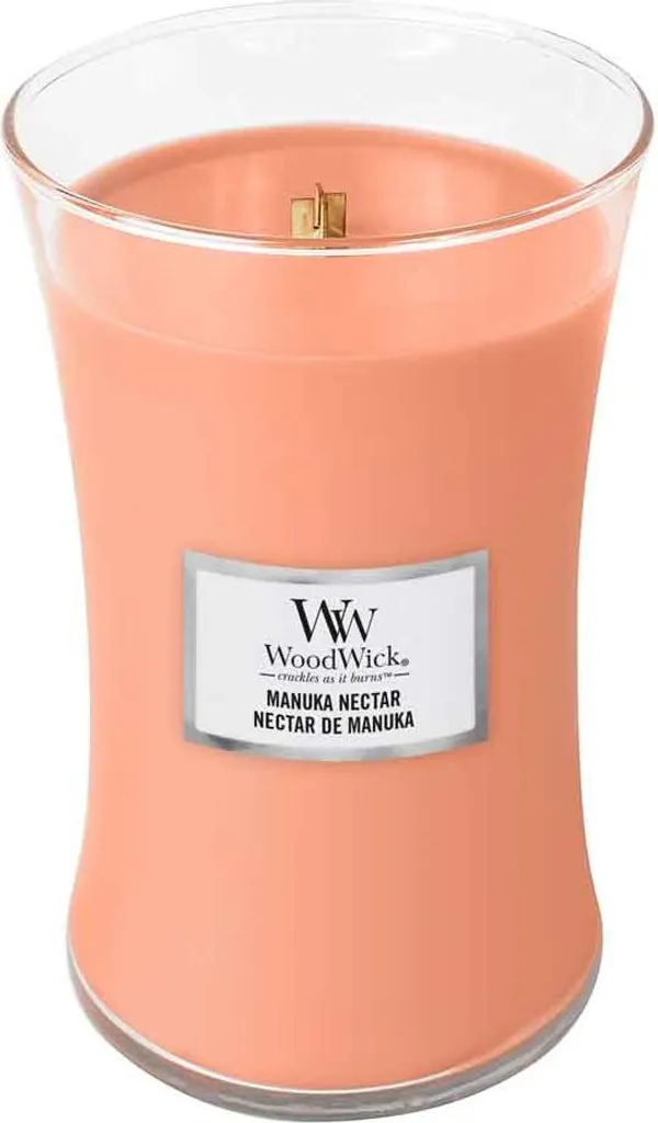 WoodWick Manuka Nectar Bougie Longue Durée 120h Mèche Bois 609.5g
