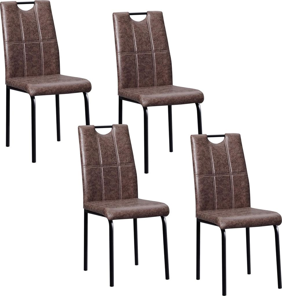 Esszimmerstuhl Denton Antikbraun 4er-Set