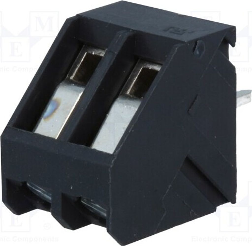 2x Klemmleiste für mit 45°-Winkel 24A AK300/2-5,0-GRAU Klemmleisten für Wege: 2 5mm