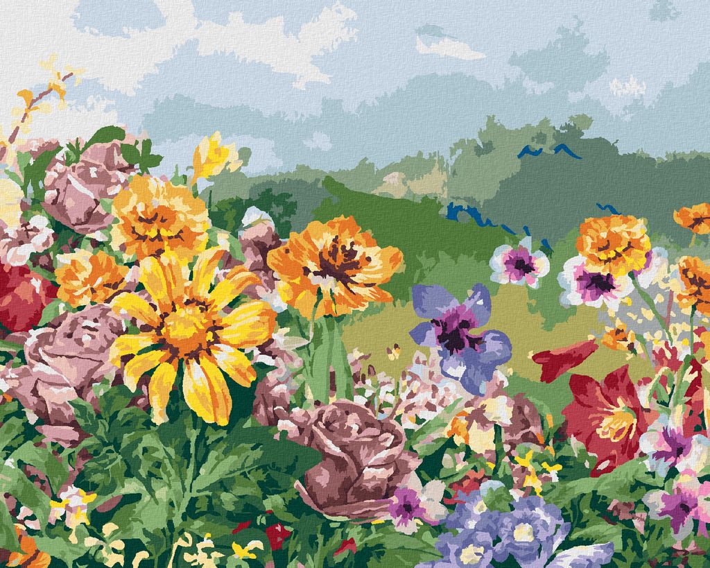 Zuty - Malen nach Zahlen - WILDBLUMEN, 40x50 cm, ohne Keilrahmen