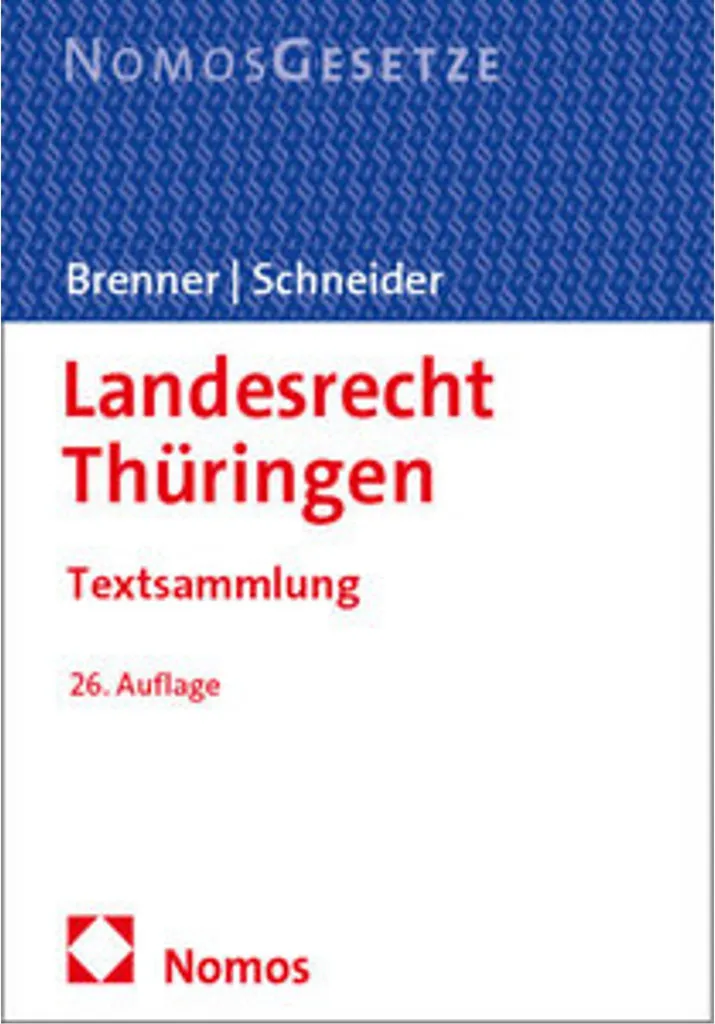 Landesrecht Thüringen : Maîtrisez enfin la complexité du droit régional