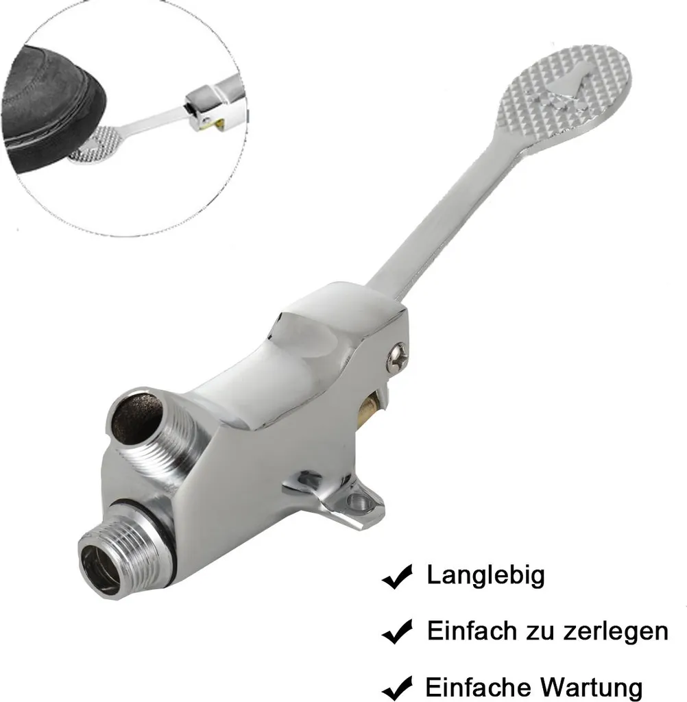 Commande à pédale compacte et durable en matériaux sains pour labo - 2