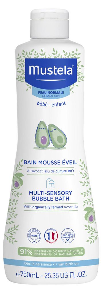 Mustela Bubble Bath Foam, Schaumbad, feuchtigkeitsspendende Produktbild 
