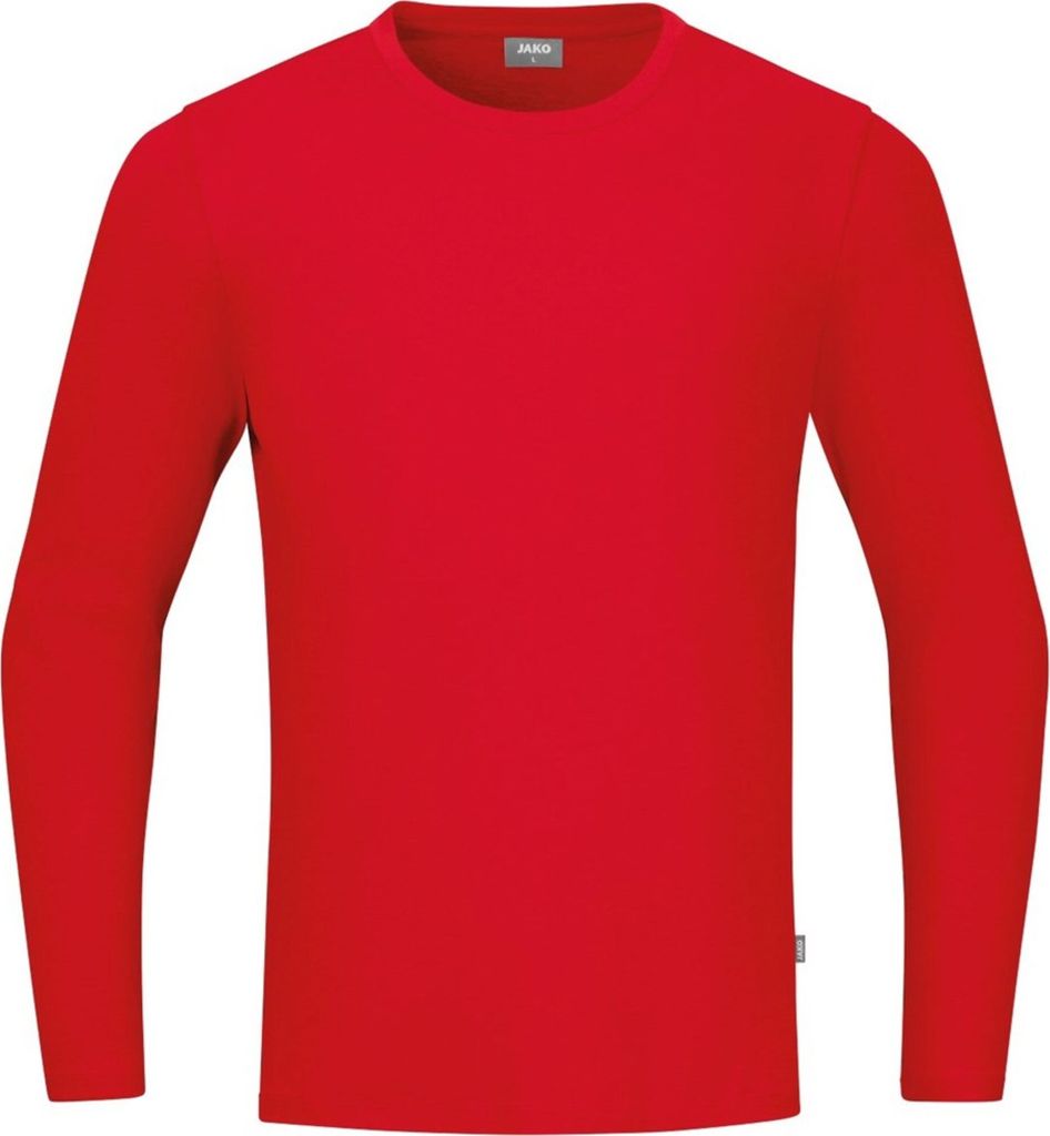 JAKO Uni Longsleeve Organic, Farbe:rot, Größe:3XL