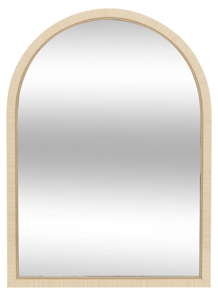 Specchio da parete THÉA, 55 x 75 cm, beige rima Immagine del prodotto 