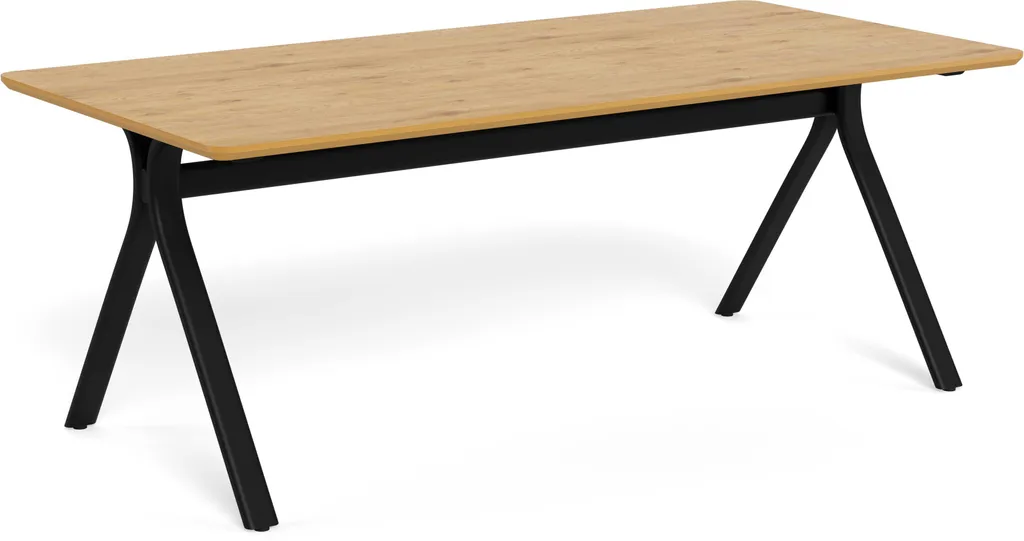 Table Bristol 100x200cm naturel : gagnez de la place et du style