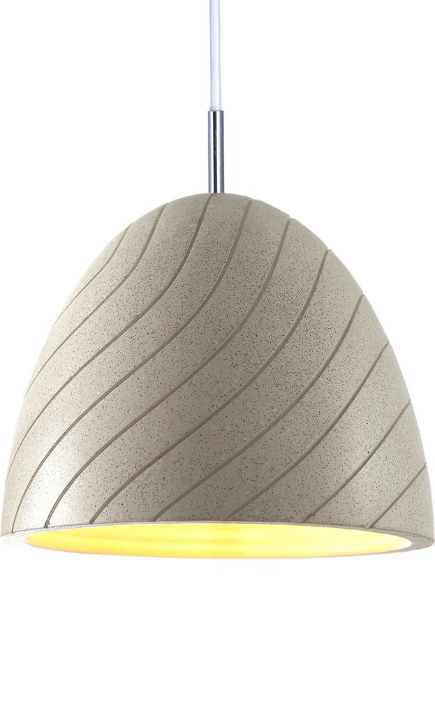 Pendelleuchte, E27, Lampe Für Wohnzimmer Esszimmer Küche, Höhenverstellbar Farbe Beton-Sandstein-Weiß
