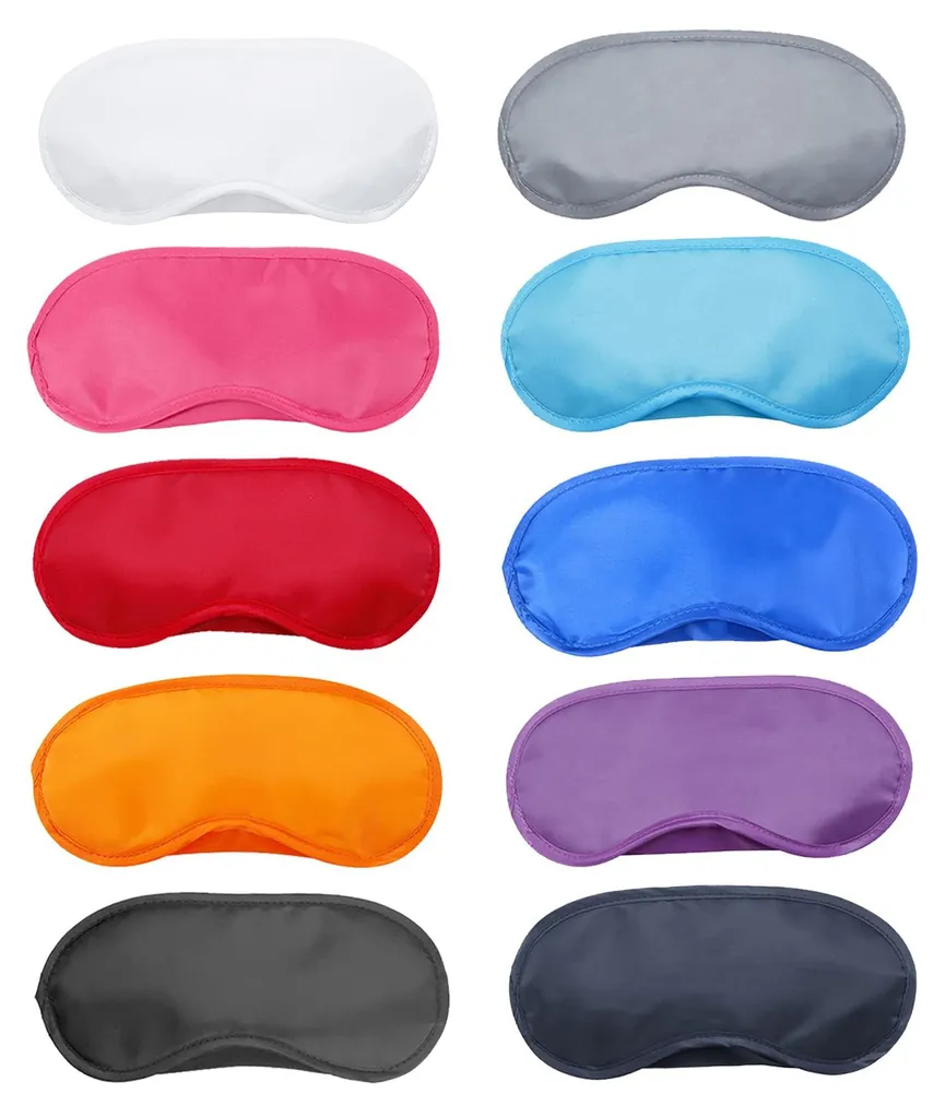 Masque de Nuit Léger pour Voyage : Lot de 30 Pièces en 10 Coloris Variés