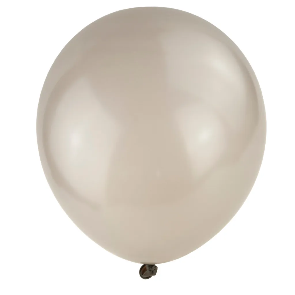 Jeu de 100 ballons gonflables gris métallisé de haute qualité festif
