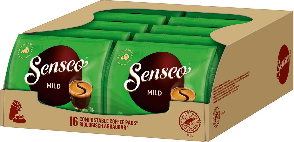 SENSEO Pads Mild Senseopads 10 x 16 Getränke - 160 Pads Produktbild 