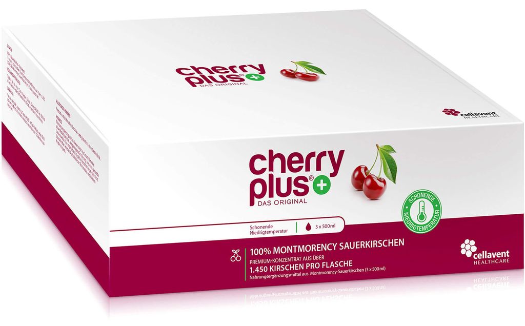 CHERRYPlus The Original Montmorency Sour Cone, 3X500 ml CON Immagine del prodotto 