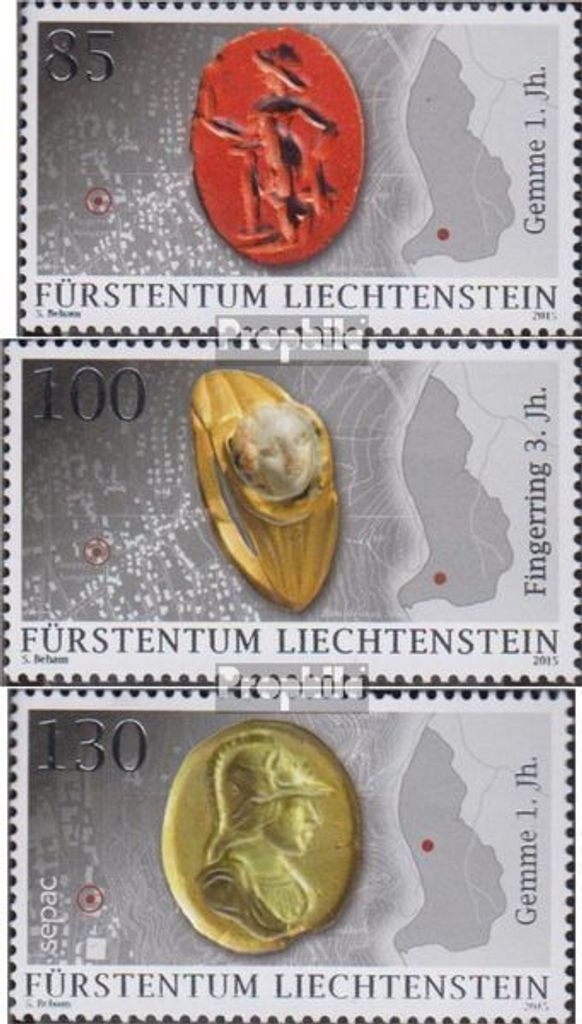 Briefmarken Liechtenstein 2015 Mi 1779-1781 (kompl.Ausg.) postfrisch Funde