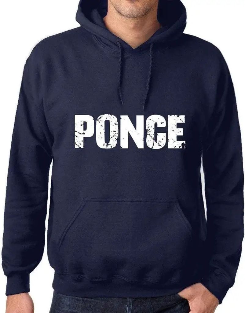 Uni Grafik Kapuzen-Sweatshirt Ponce Öko-Verantwortlich Vintage Jahrgang Langarm Hoodies Pullover Geburtstag Geschenk Mann Frau
