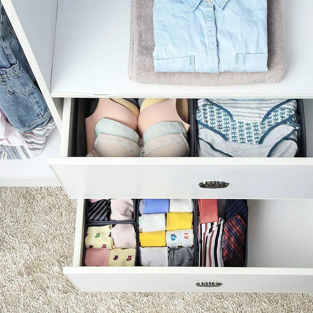 Séparateurs de tiroirs 6 pièces pour dressing et commode de chambre