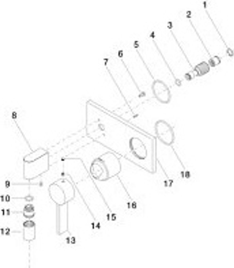 Dornbracht 04110302603-06 Anschluss für Brause Wand Ersatzteile