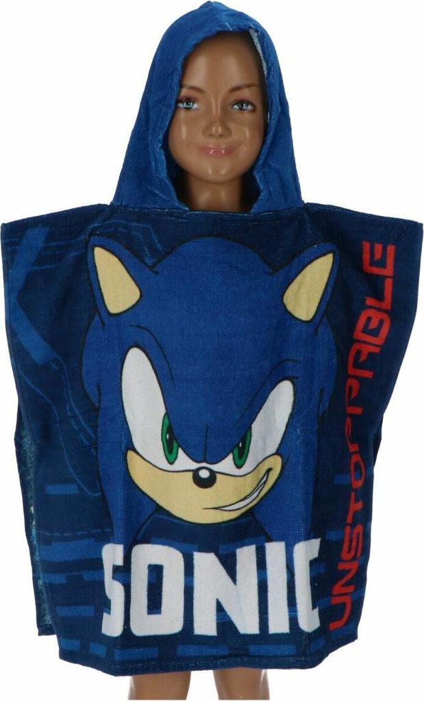 Sonic The Hedgehog Baumwolle Poncho Handtuch