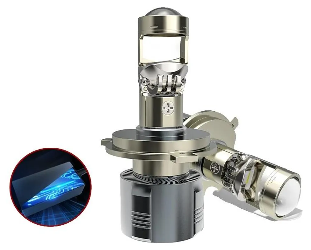 Ampoule LED H4 200W - Remplacez vos phares faibles pour voir plus clair