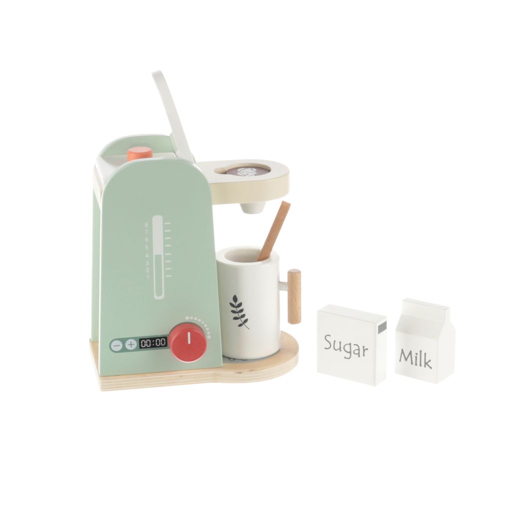 ZOPA Holz Kaffeemaschine Set Holz