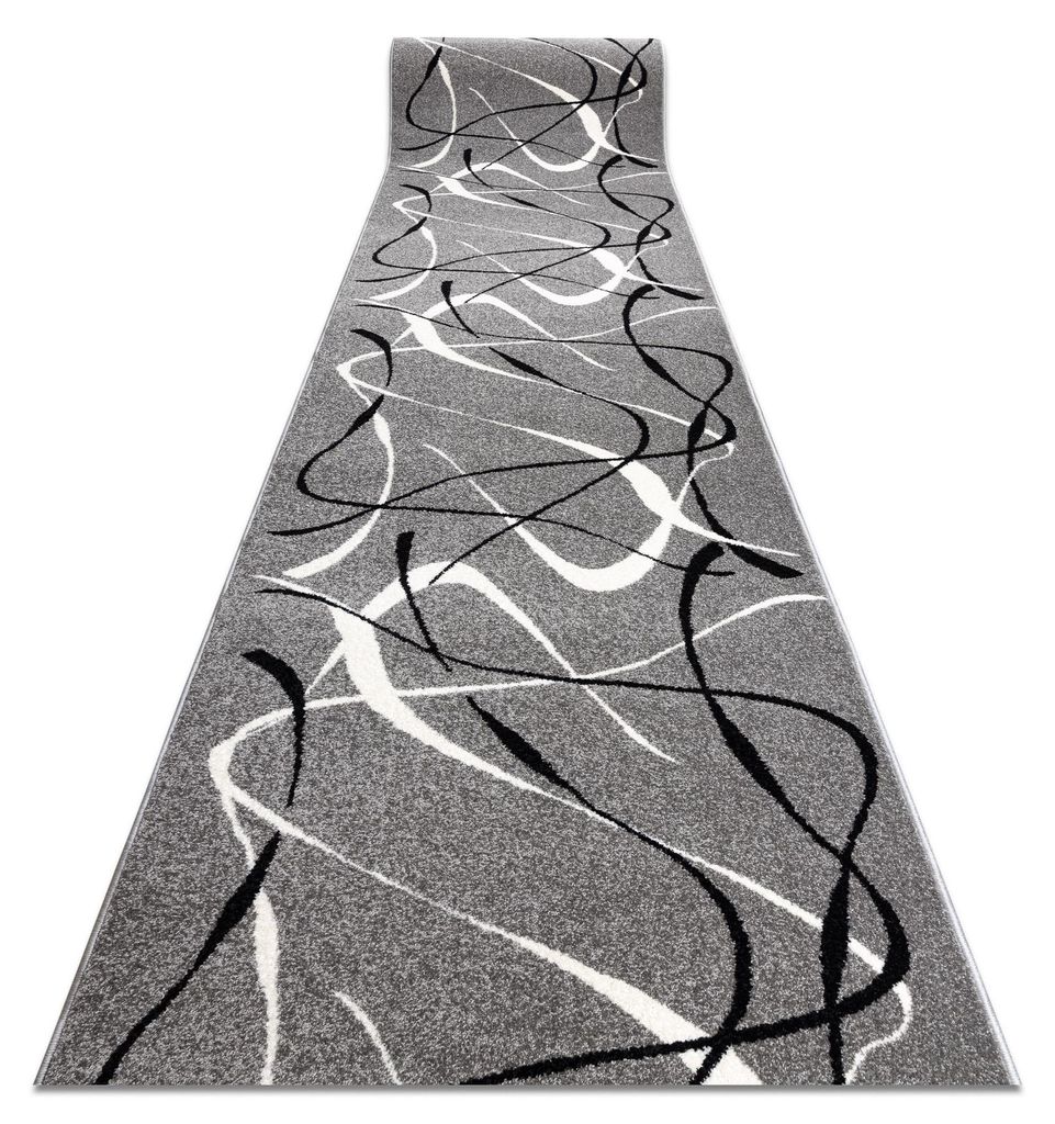 Tapis de couloir SILVER CHOCO gris 60 cm gris 60x300 cm Image du produit 