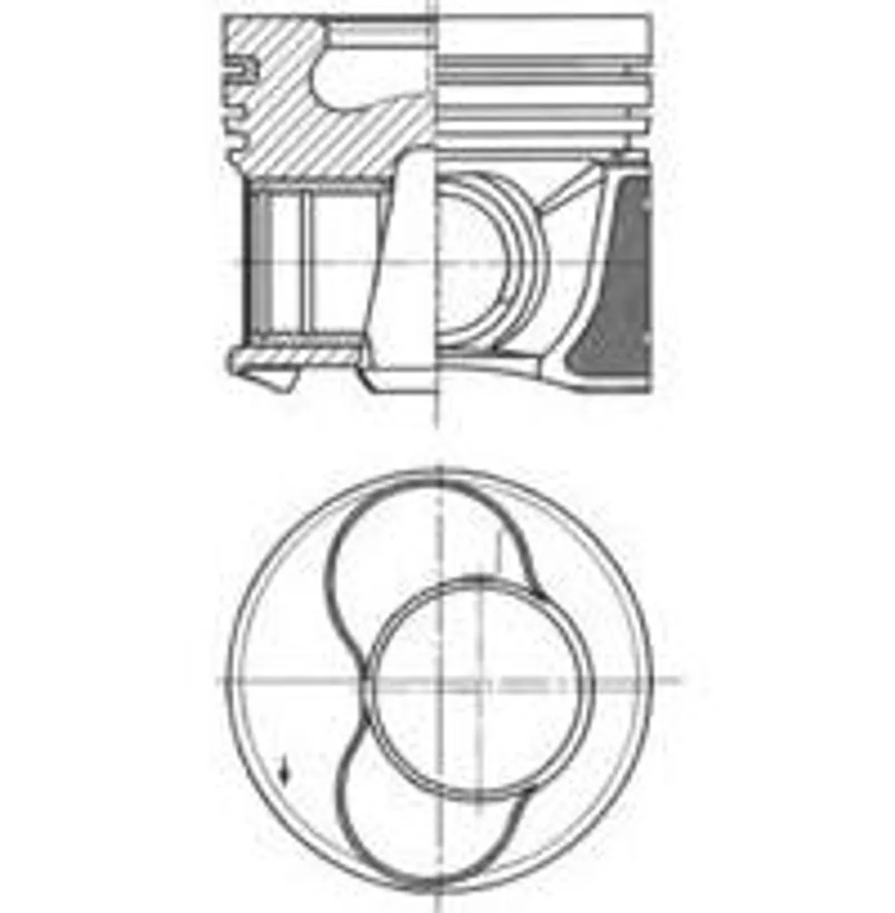 Piston de moteur compatible Passat 3C et Skoda Fabia - Qualité OE