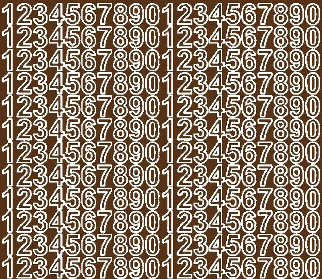 Bollini Numerati Adesivi 1,5 cm Marroni - Organizzazione Archivi e Stock
