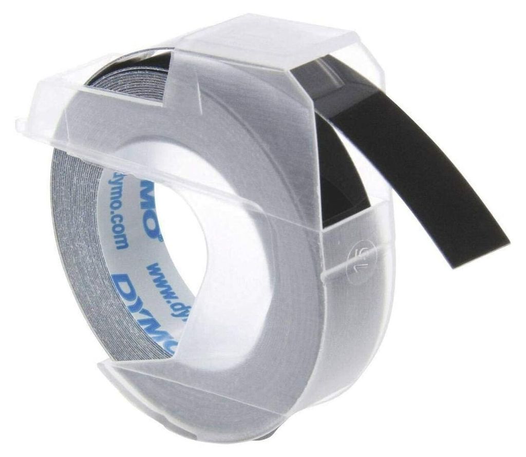 Dymo 3D ruban de marquage 9mmx3m plastique brillant noir Image du produit 