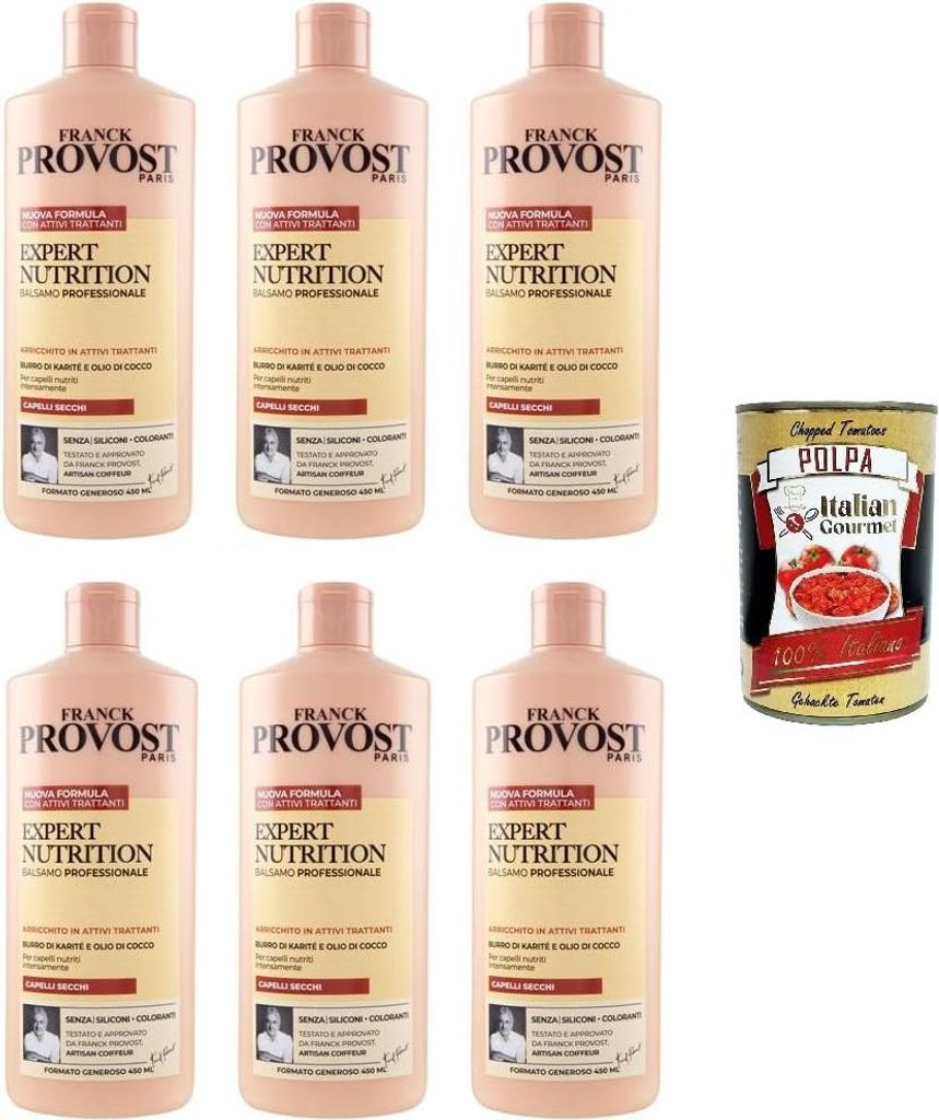 Franck Provost Expert Nutrition Professional Conditioner 6x 450 ml + Italian Gourmet polpa 400g