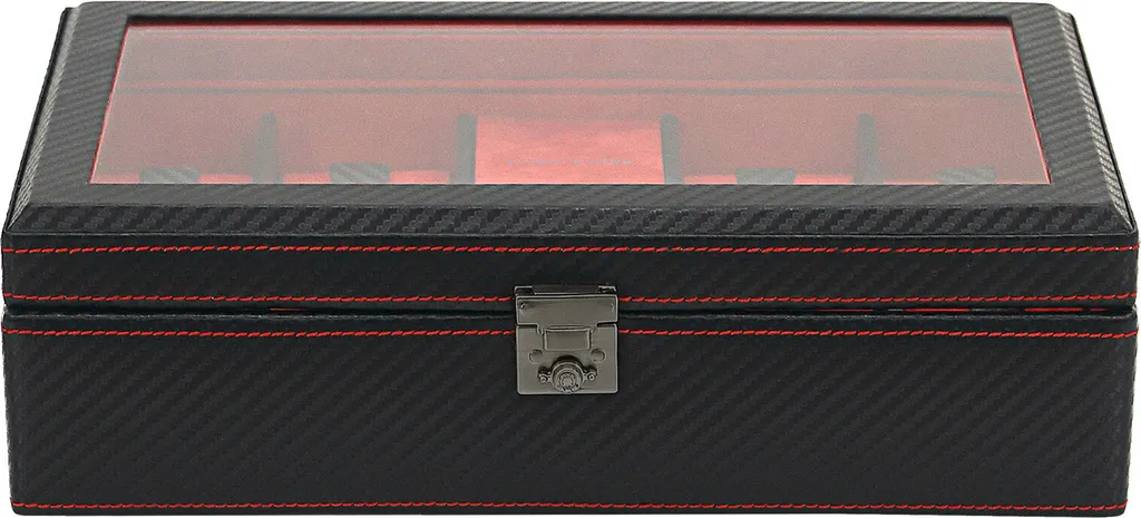 Valise de transport pour 9 montres Friedrich23 en noir et intérieur LED