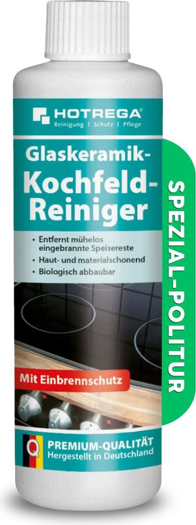 HOTREGA Glaskeramik Kochfeld Reiniger Herdplatte mühelos reinigen Herd Reiniger Herdplattenreiniger 250ml