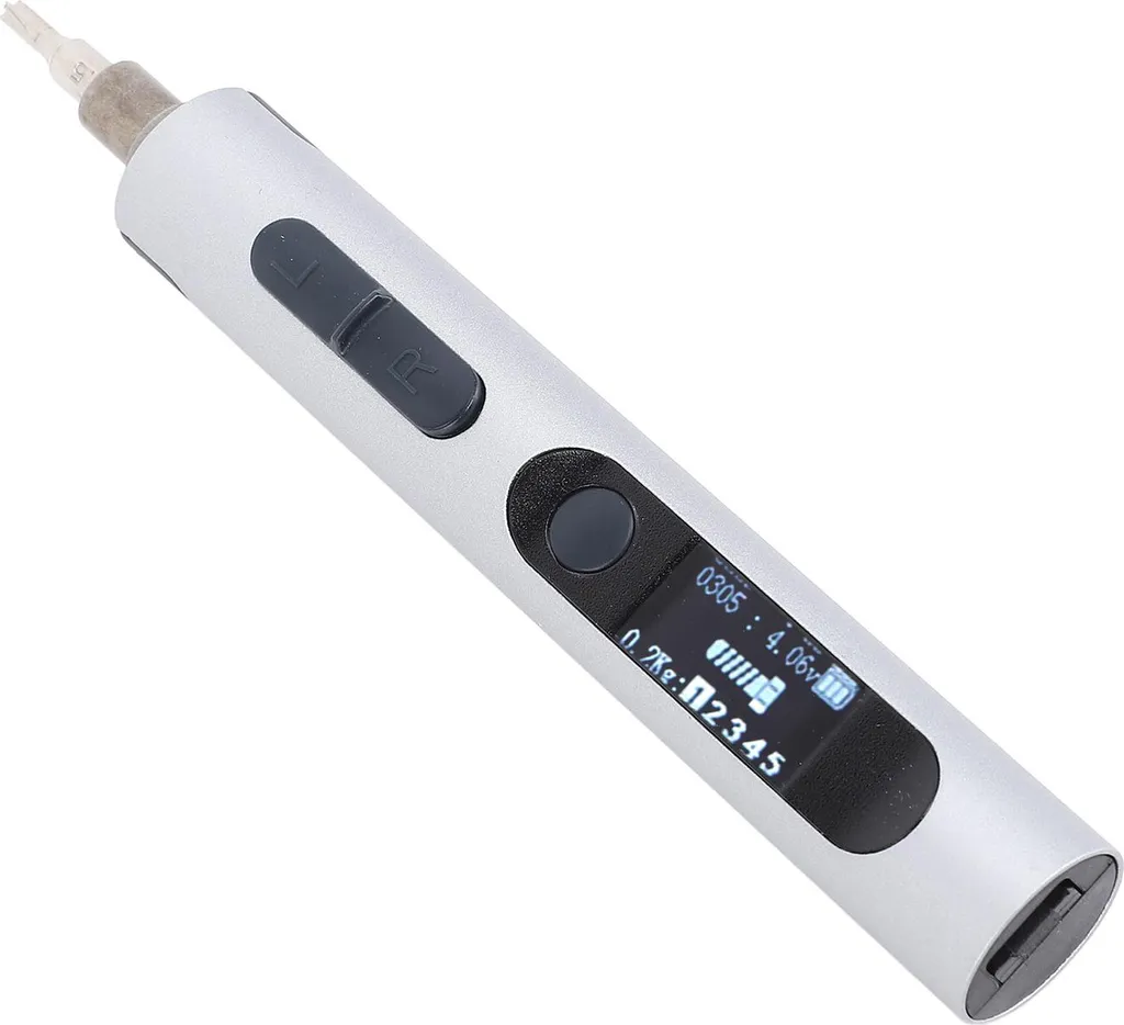Mini tournevis électrique de précision argent pour réparation smartphone