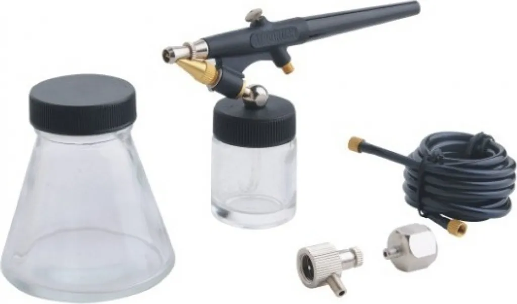 Aérographe DEDRA A532028 double action avec buse inox haute définition