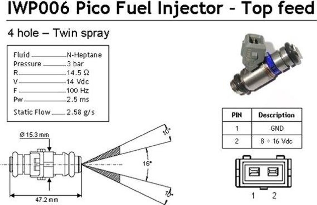 MAGNETI MARELLI 214310000610 Einspritzventil OE 9627771580 kompatibel mit 106, Stilo, Punto, Bravo, Brava, Saxo