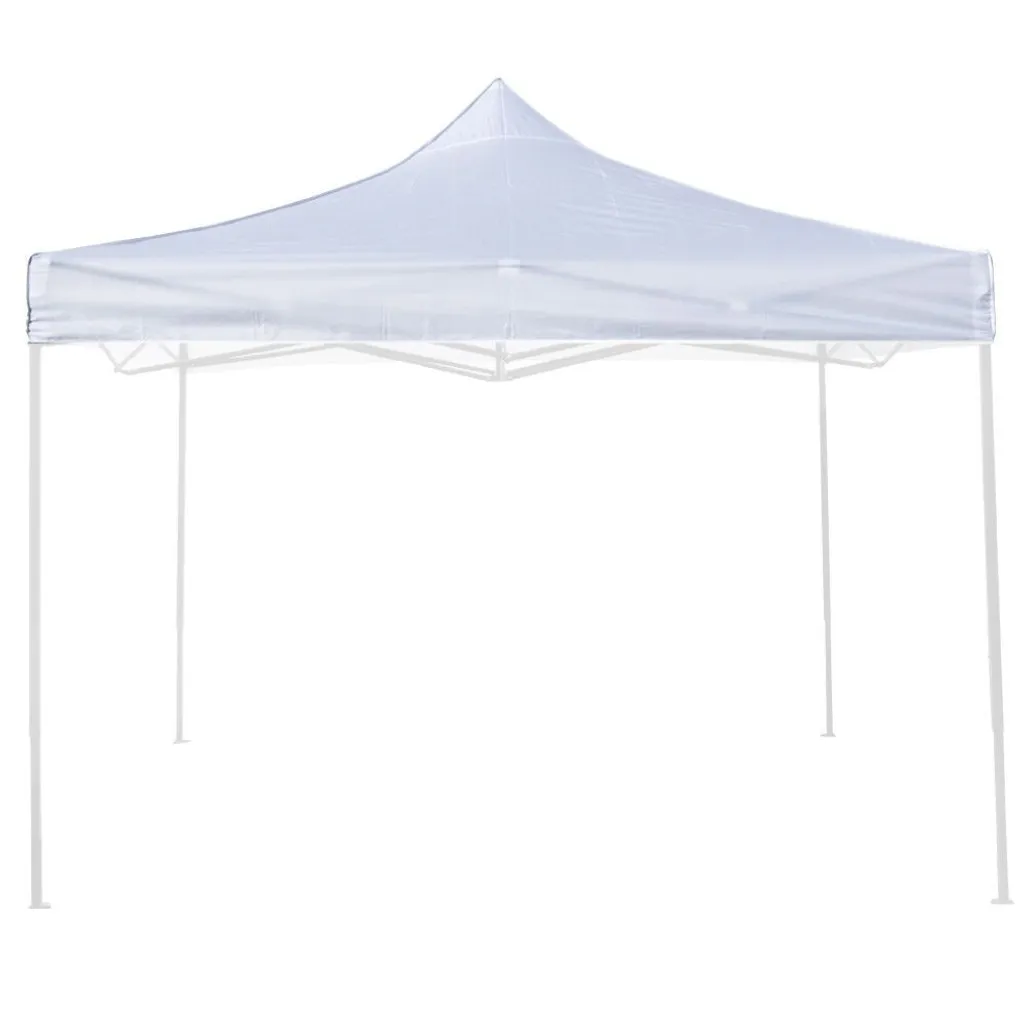 Telo Tetto 3x3 Gazebo Bianco - Impermeabile Ricambio per Mercato e Fiere - 1