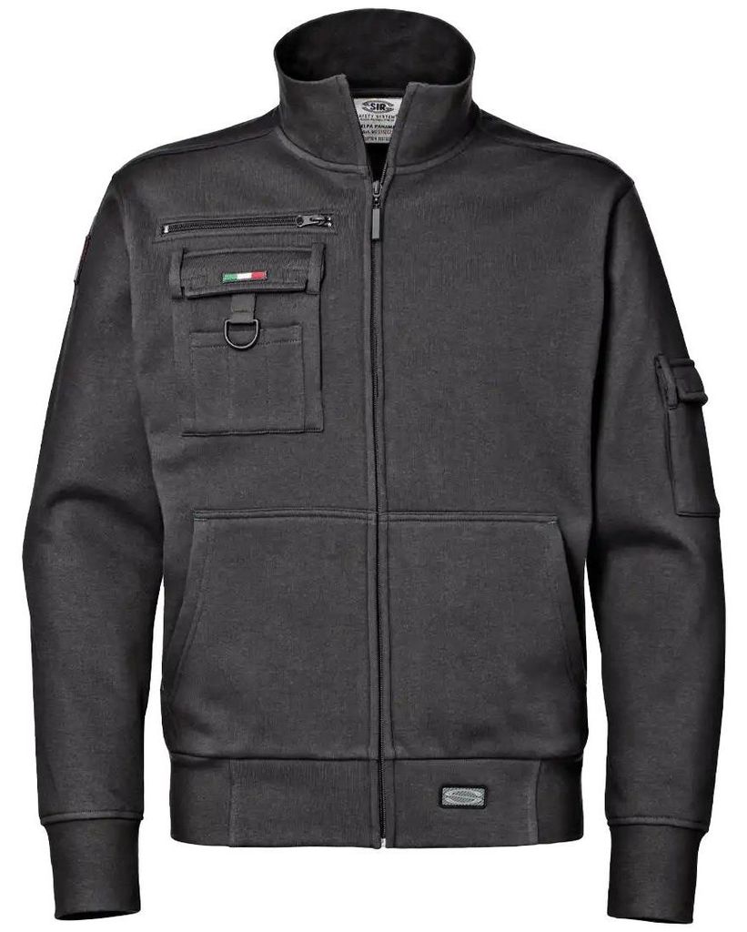 Sir Safety PANAMA Herren Thermosweatshirt mit Brusttaschen Baumwolle Polyester, XL, Anthrazit