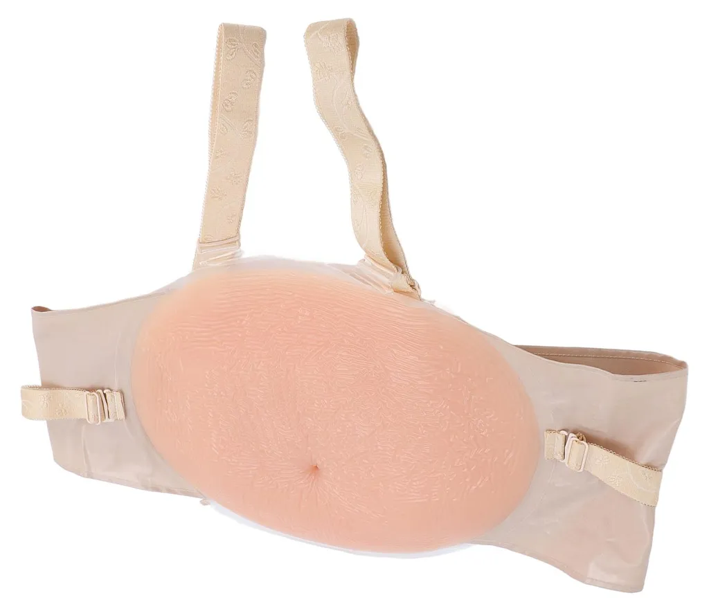 Simulez une grossesse réelle avec ce ventre en silicone XL réglable