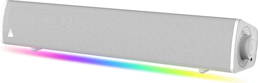 Soundbar Creative Labs GS3 White: Audio Gaming RGB e Design Bianco Elegante