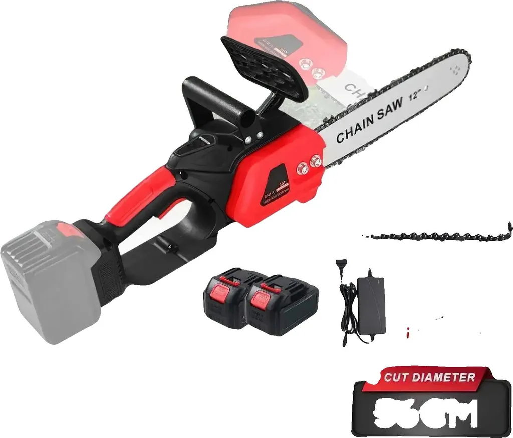 Motosega Elettrica Brushless 21V con 2 Batterie - Design Ergonomico