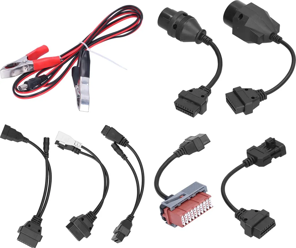 Câbles de diagnostic OBD kit 8 adaptateurs pour résoudre erreurs ECU