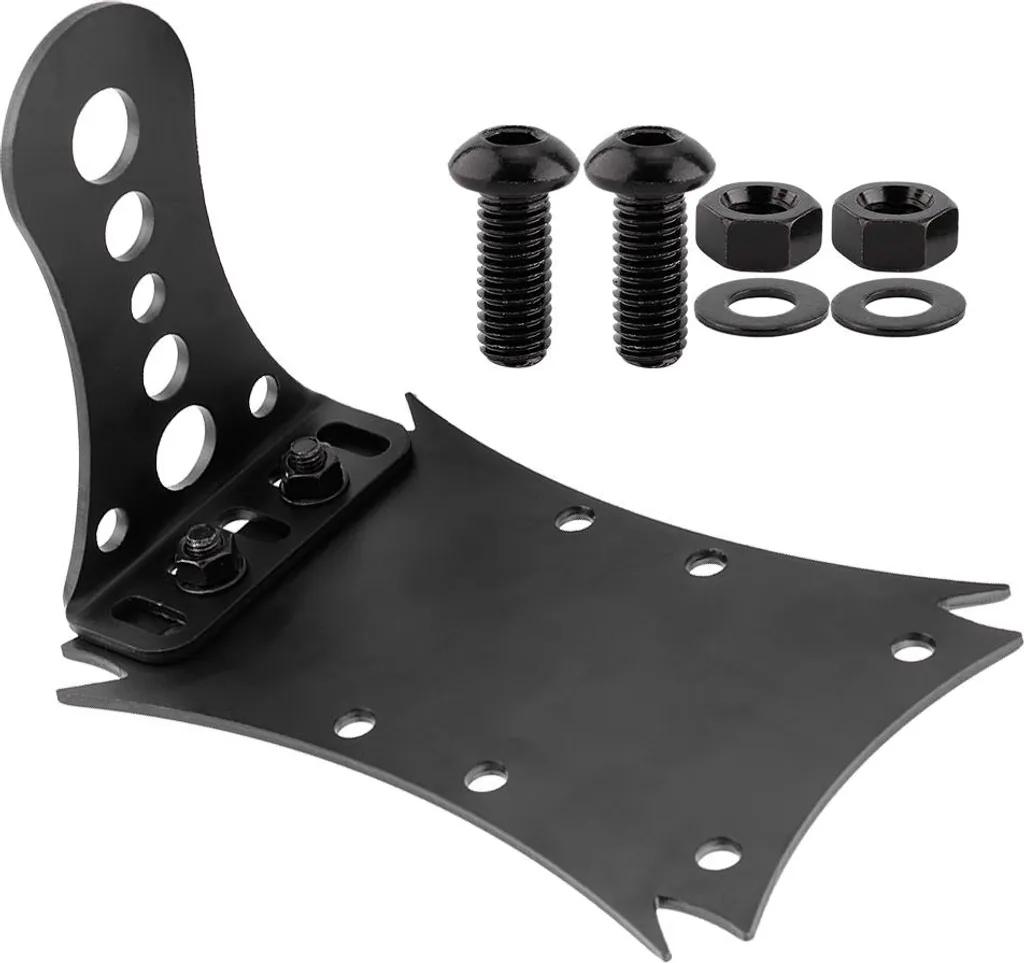 Support Plaque Latéral Moto Universel Style Rétro Fixation Axe Roue