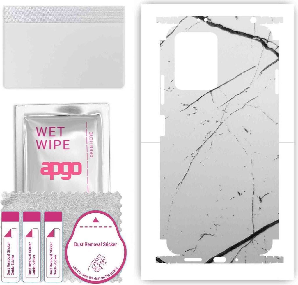 apgo Rückseite + Seiten Schutzfolie, Skin, kompatibel mit Xiaomi Redmi Note 12 5G, Hinten Displayschutzfolie aus Vinylfolie, kratzfest, einfache M...